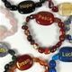 10 pc bag of assorted word stone bracelets