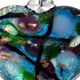 AH001Glass Foil Abstract Heart