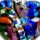 AH002-Glass Foil Abstract Heart