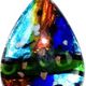 ATD004-Glass Foil Abstract Teardrop