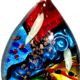 ATD006-Glass Foil Abstract Teardrop