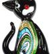 Cat004 - Cat glass foil pendant