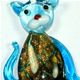 Cat016 - Cat glass foil pendant