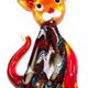 Cat018 - Cat glass foil pendant