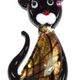 Cat020 - Cat glass foil pendant
