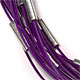 Purple cable choker with magnetic clasp