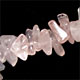 Rose quartz gemstone chip bracelet