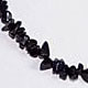 Blue goldstone chip choker