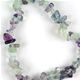 Fluorite gemstone chip bracelet