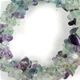 Fluorite tri-twist bracelet