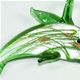 D013- Dolphin glass foil pendant