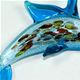 D015- Dolphin glass foil pendant