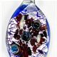 DOT003-Glass Foil Oval with Dots