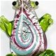 F001 - Frog glass foil pendant