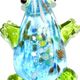 F009 - Frog glass foil pendant