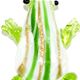 F011 - Frog glass foil pendant