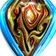 FTS009-Glass Foil Fancy Twist Scoop