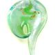 SW002 - Swirl glass foil pendant