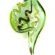 SW004 - Swirl glass foil pendant