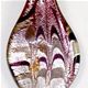LS012 - Large scoop glass foil pendant