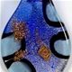 LS017 - Large scoop glass foil pendant