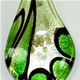 LS025 - Large scoop glass foil pendant