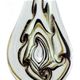 LS046 - Large scoop glass foil pendant