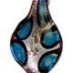 TS016 - Twisted scoop glass foil pendant