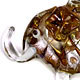 E002 - Elephant glass foil pendant