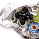 E003 - Elephant glass foil pendant