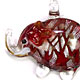 E009 - Elephant glass foil pendant