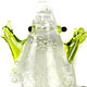 F004 - Frog glass foil pendant