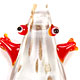 F010 - Frog glass foil pendant