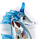 SH003 - Seahorse glass foil pendant