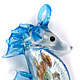 SH004 - Seahorse glass foil pendant