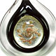 BE006 - Bullseye glass foil pendant