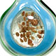 BE014 - Bullseye glass foil pendant