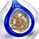 BE018 - Bullseye glass foil pendant