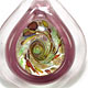 BE032 - Bullseye glass foil pendant