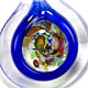 BE034 - Bullseye glass foil pendant