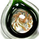 BE037 - Bullseye glass foil pendant