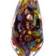 BL003 - Backward leaf glass foil pendant