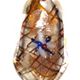 BL004 - Backward leaf glass foil pendant
