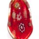 BL007 - Backward leaf glass foil pendant