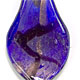 SS008 - Small scoop glass foil pendant