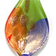 SS010 - Small scoop glass foil pendant