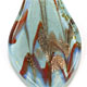 SS011 - Small scoop glass foil pendant