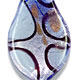 SS012 - Small scoop glass foil pendant