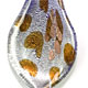 SS015 - Small scoop glass foil pendant