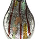 SS017 - Small scoop glass foil pendant